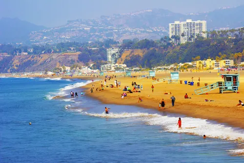 Santa Monica Beach-Los Angeles spiagge