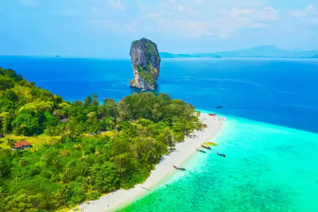 Spiaggia In Thailandia Foto Panoramica