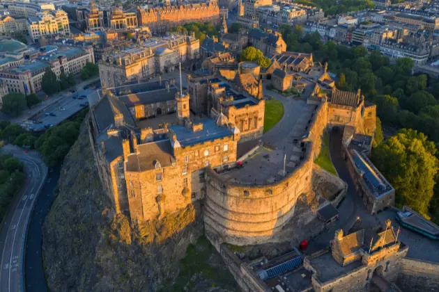 Castello Di Edimburgo Foto Panoramica